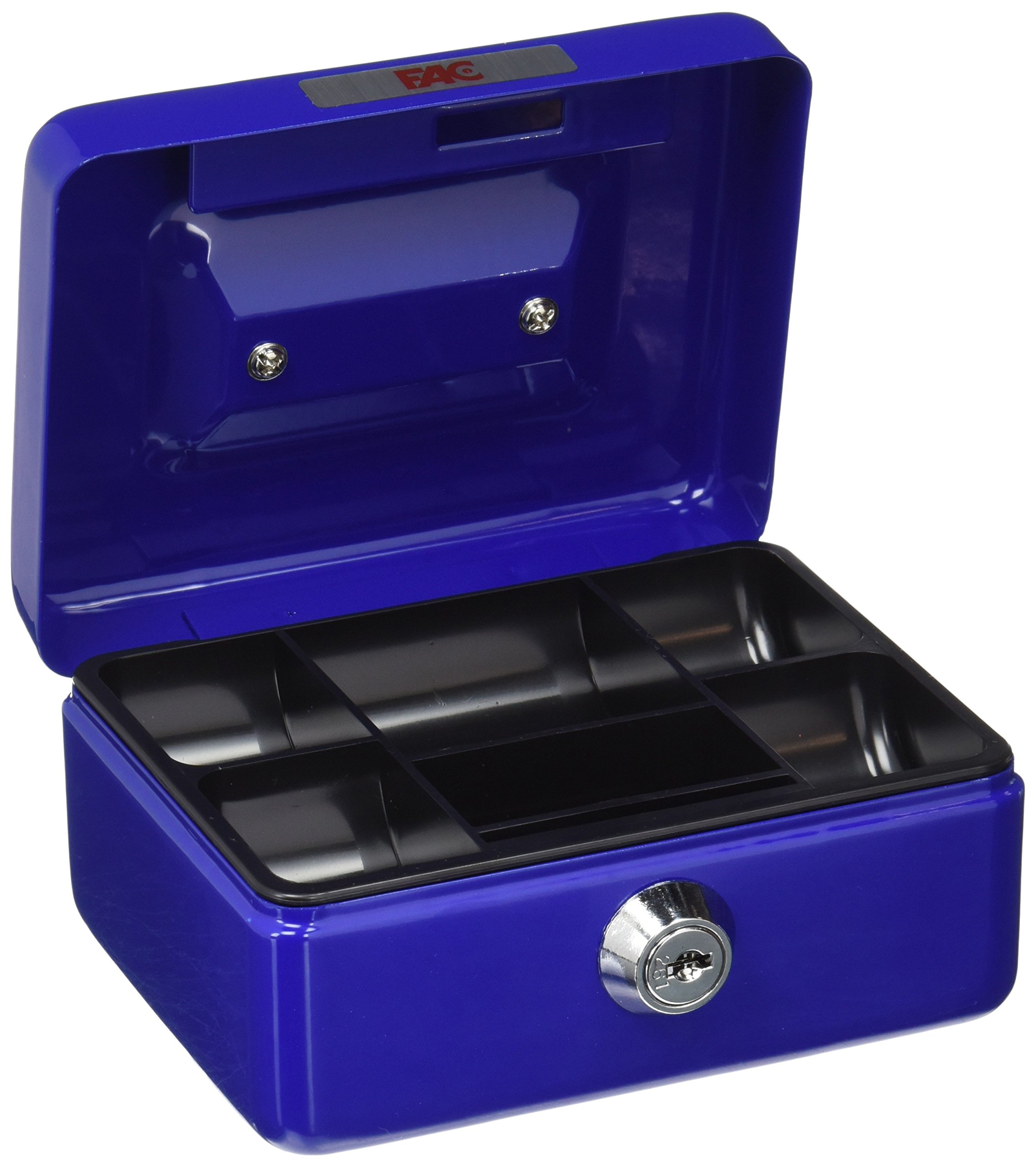 Blue Cash Box Number 0 (17002) - Secure Money Storage for Small Businesses, Events & Home Use