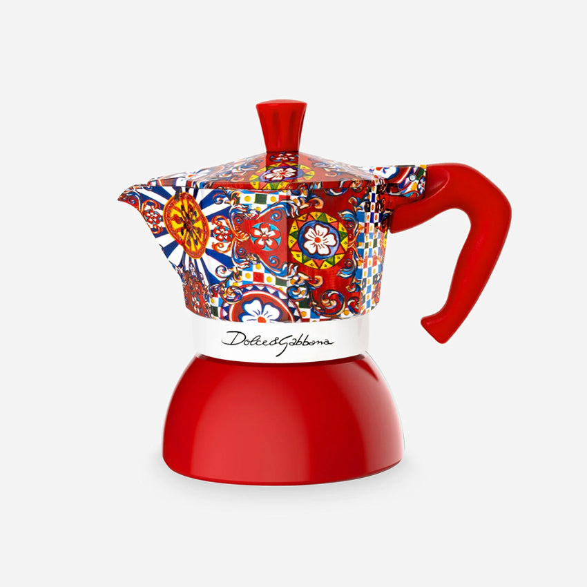 Dolce & Gabbana Casa Bialetti Moka Induction Coffee Maker - Medium Size Stovetop Espresso Maker for Home & Office Use