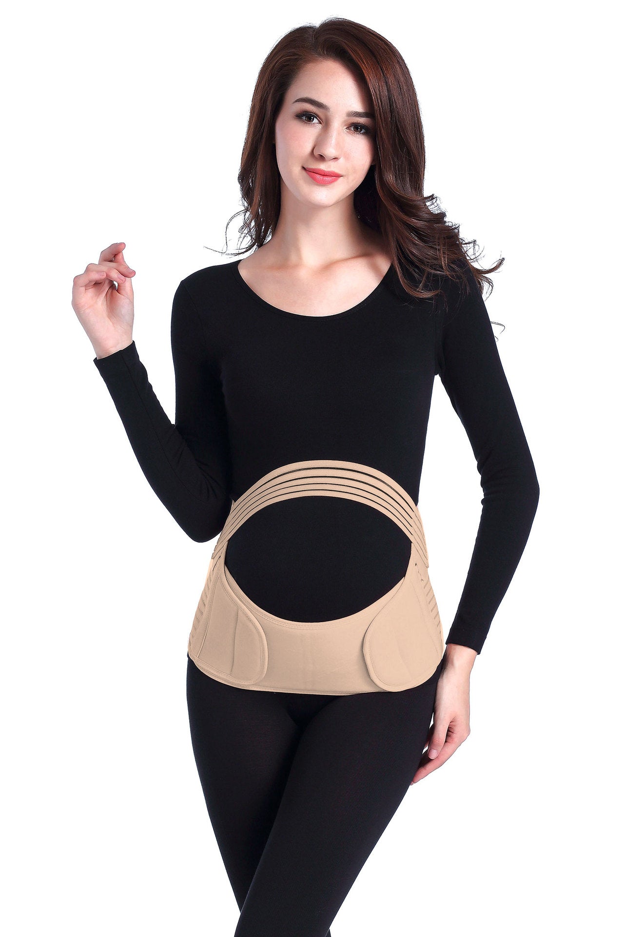 Maternity Adjustable Belly Support Belt for Pregnant Women - Comfortable Pregnancy Waistband for Back Pain Relief, Postpartum Recovery & Daily Wear