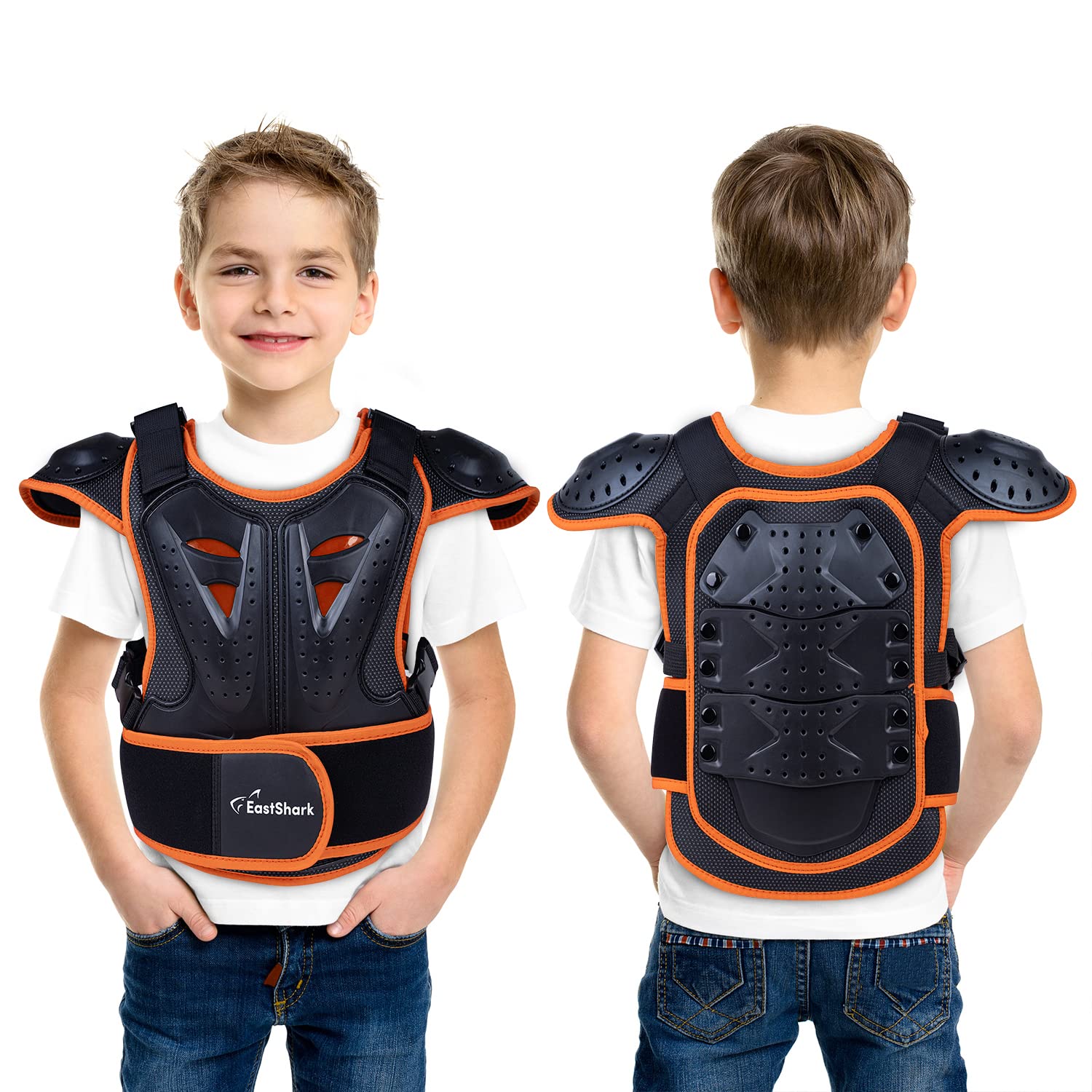 **Kids Dirt Bike Protective Vest - Chest & Spine Guard for Mountain Biking, Cycling & Off-Road Riding - Lightweight & Durable Safety Gear for Young Riders**    *(Perfect for Motocross, Trail Riding & Outdoor Adventures!)*