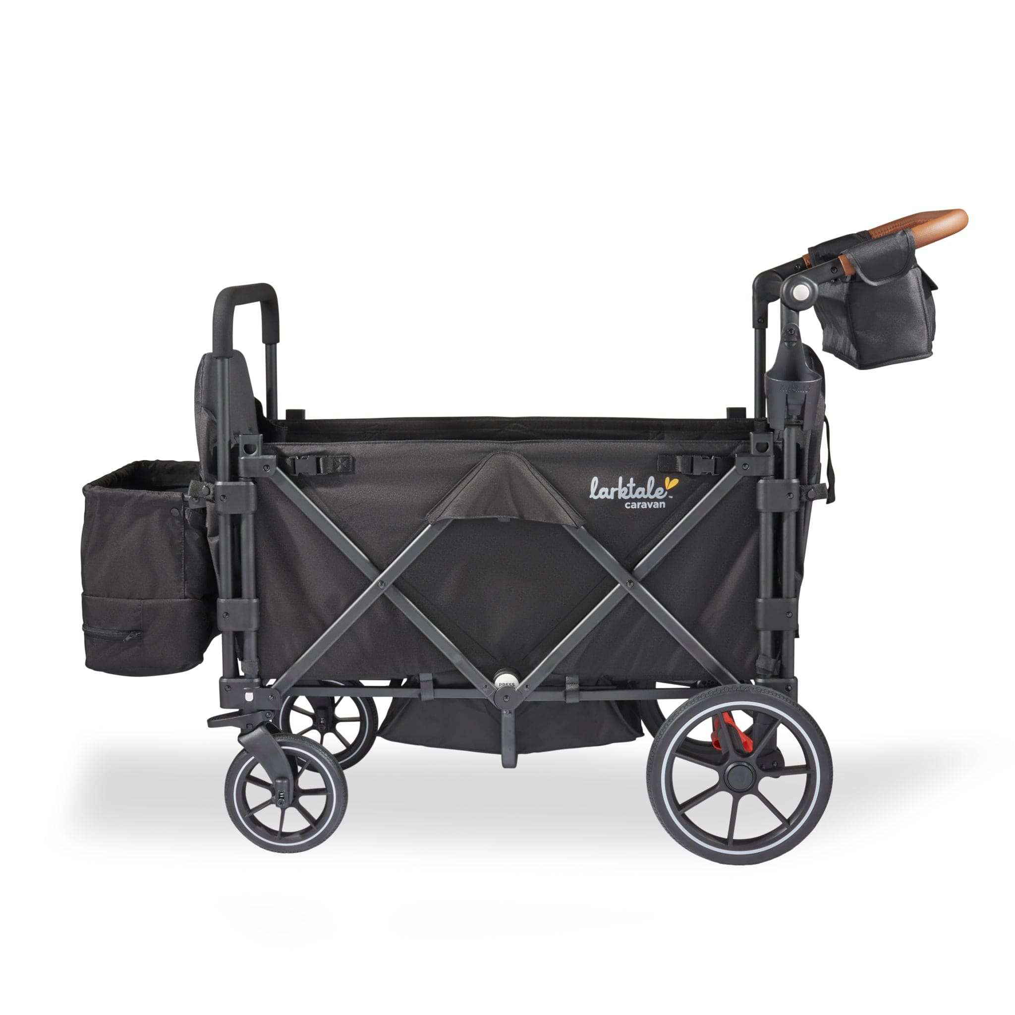 Larktale 2024 Caravan Quad Stroller Wagon - 4-in-1 All-Terrain Baby Stroller & Wagon for Outdoor Adventures, Beach, Park, and Shopping