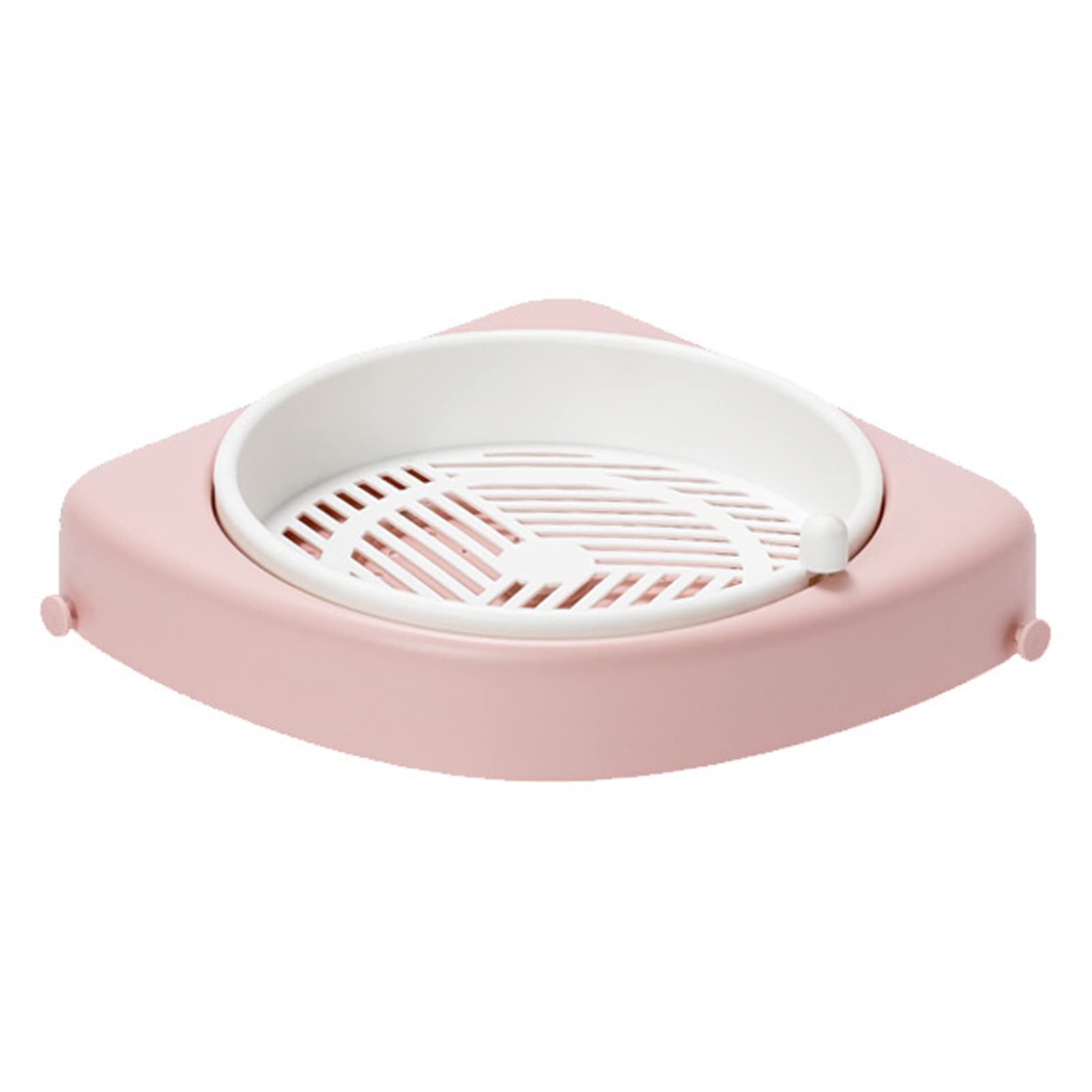 Grebest 360° Rotating Wall Mount Organizer - Heavy Duty Storage Rack for Kitchen, Bathroom, Cabinet & Office | Multi-Color Options (Pink) | Space-Saving Solution for Small Spaces, Perfect for Organizing Spices, Toiletries & Office Supplies