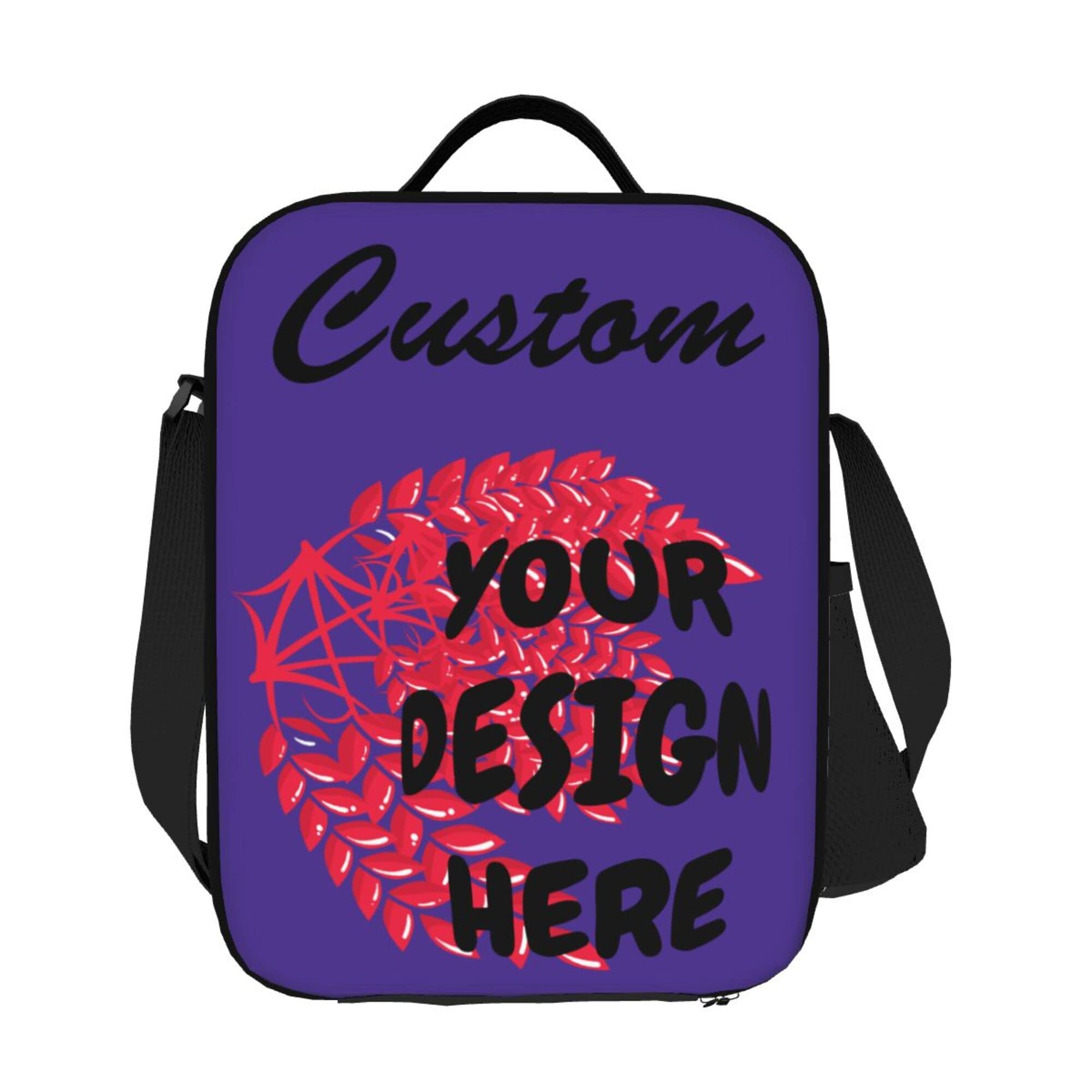 Custom Insulated Lunch Bag Box with Photo & Text Personalization - Reusable & Eco-Friendly Lunch Tote for Work, School, Picnics & Outdoor Activities - Perfect Gift for Family & Friends