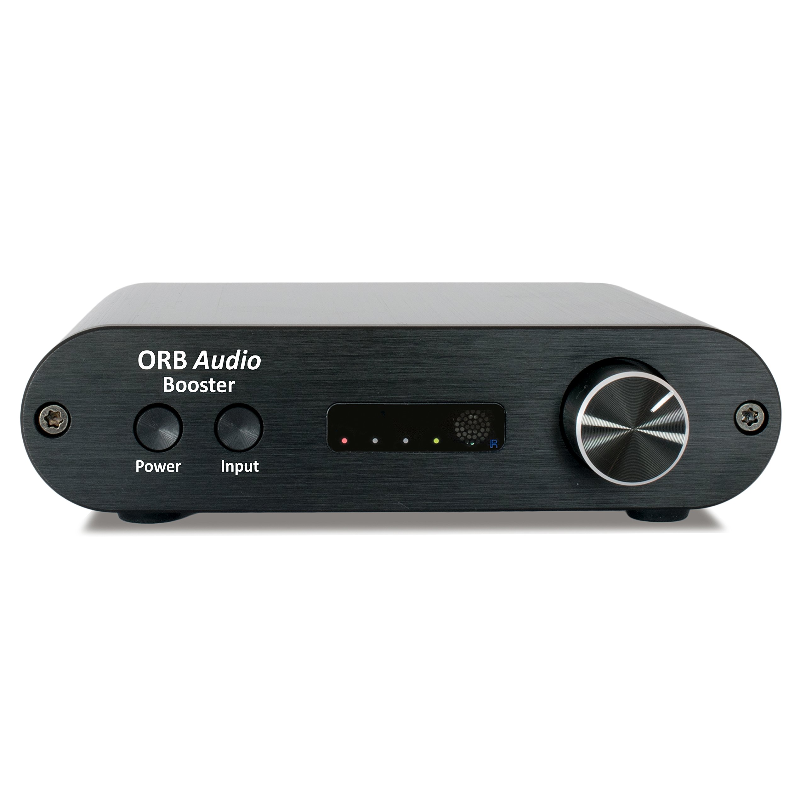 Updated Booster Mini Amplifier for TV and Stereo Speakers - Optical Input, Subwoofer Output, Remote Control, Voice Assist, Dual Analog Inputs, 5V USB Power, 50W Output - Perfect for Home Theater and Audio Systems