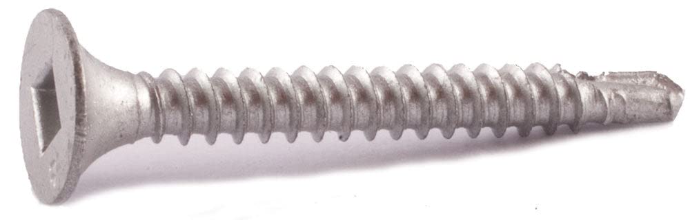Simpson Strong-Tie F08T162BDM Self-Drilling Bugle-Head Screws - 8 x 1-5/8 Inch Type 410 Stainless Steel (1000-Pack) for Wood Framing, Decking & Construction Projects
