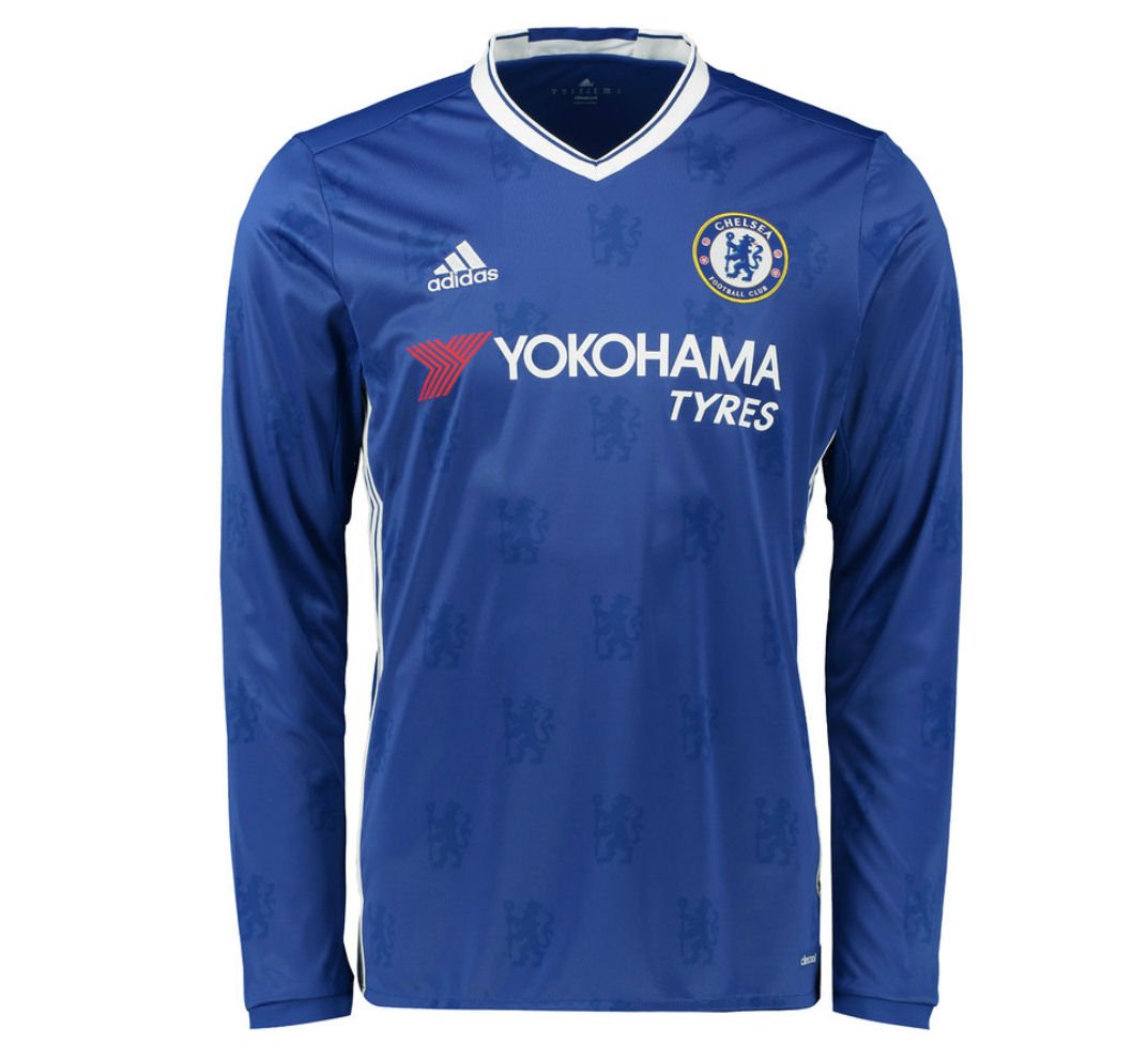 **adidas Men's Chelsea 16/17 Long Sleeve Home Jersey - Chelsea Blue/White - Official Football Soccer Jersey for Fans & Players - Perfect for Matchdays, Training & Casual Wear**