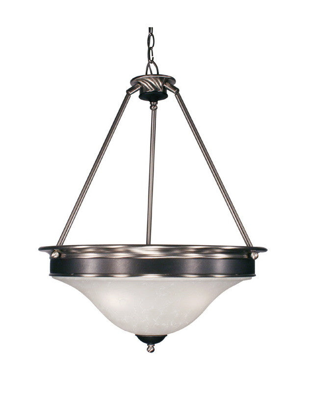 Z Lite Lighting 310P Modern 3-Light Pendant Chandelier in Satin Nickel & Black Finish - Perfect for Kitchen Island, Dining Room, or Entryway Lighting