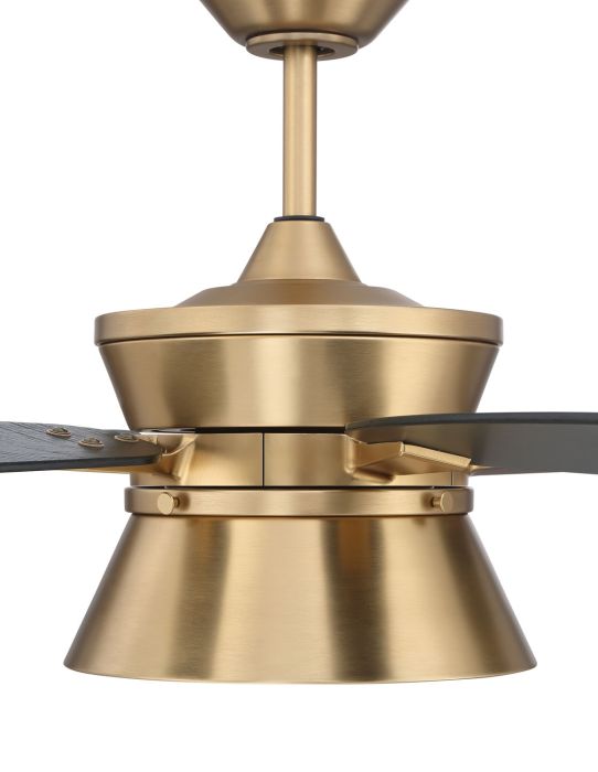 Craftmade Dominick 52 Inch Ceiling Fan with Reversible Blades in Flat Black & Greywood - Perfect for Living Room, Bedroom, and Outdoor Patio Cooling