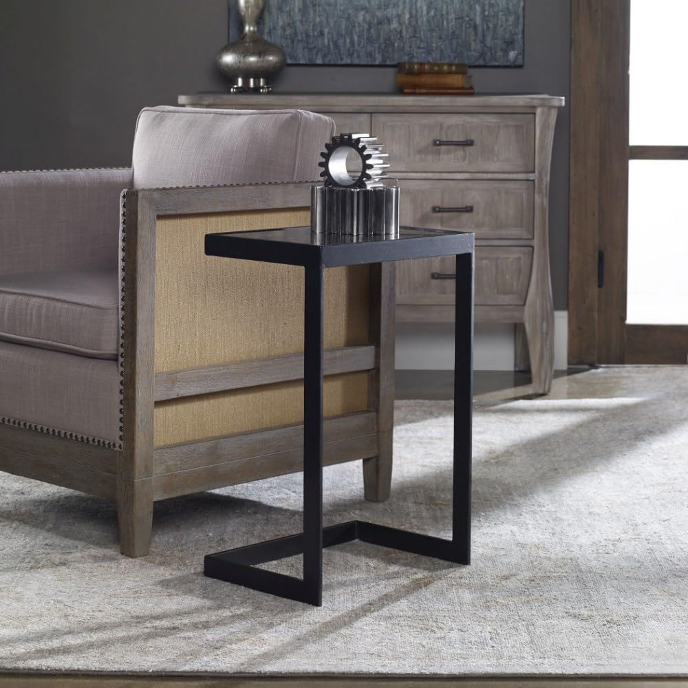 25.5 Inch Modern Cantilever Side Table - 16.5