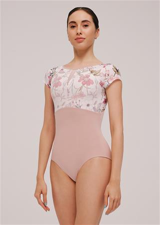 Nikolay REMI Cap Sleeve Leotard - Women's Dance Gymnastics Bodysuit for Ballet, Yoga & Performance