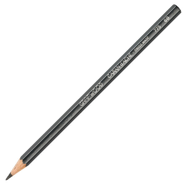 Premium Caran d'Ache Grafwood Pencil - Luxury Wooden Drawing Pencil for Artists & Sketching - Perfect for Professional Illustrations, Sketching & Fine Art Projects