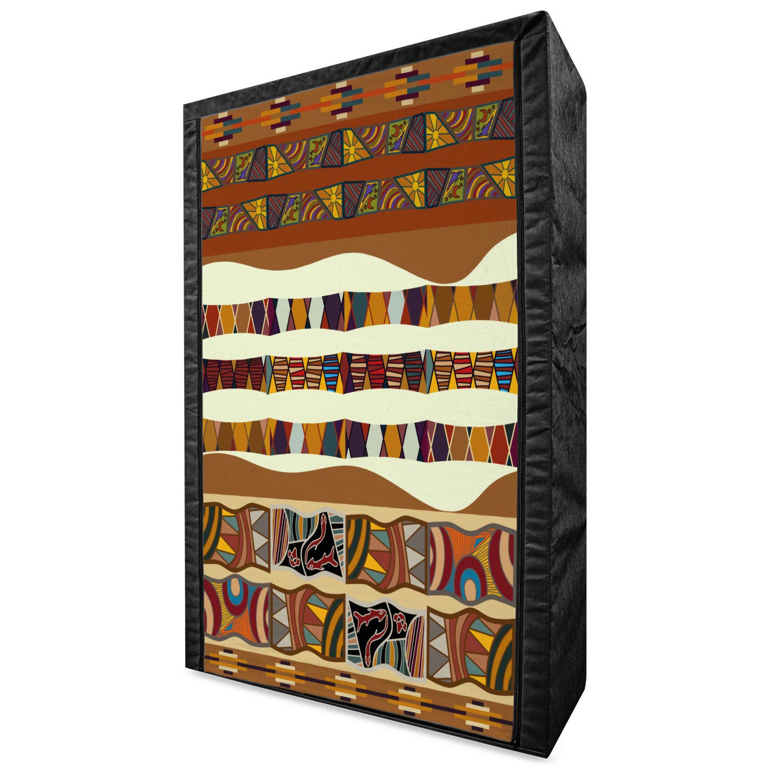 Ambesonne Tribal Portable Fabric Wardrobe - 42.5