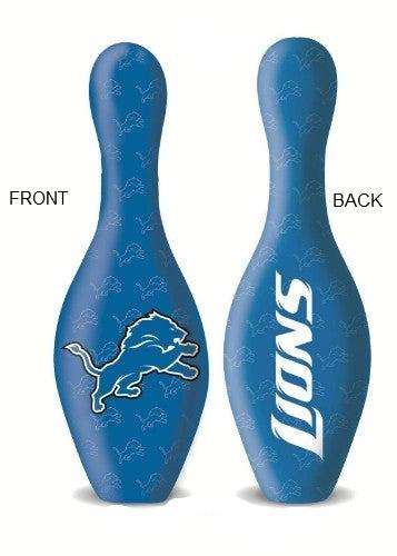 Official NFL Detroit Lions Bowling Pin - Team Logo Collectible for Fans & Decor - Perfect for Game Day, Man Cave, Sports Bar & Bowling Alley Decorations