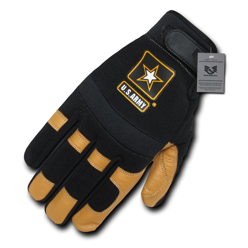 Tactical Army Mechanic Gloves - Heavy Duty Work Gloves for Military, Construction & Outdoor Use - Durable Safety Gloves for Mechanics, DIY & Survival Gear
