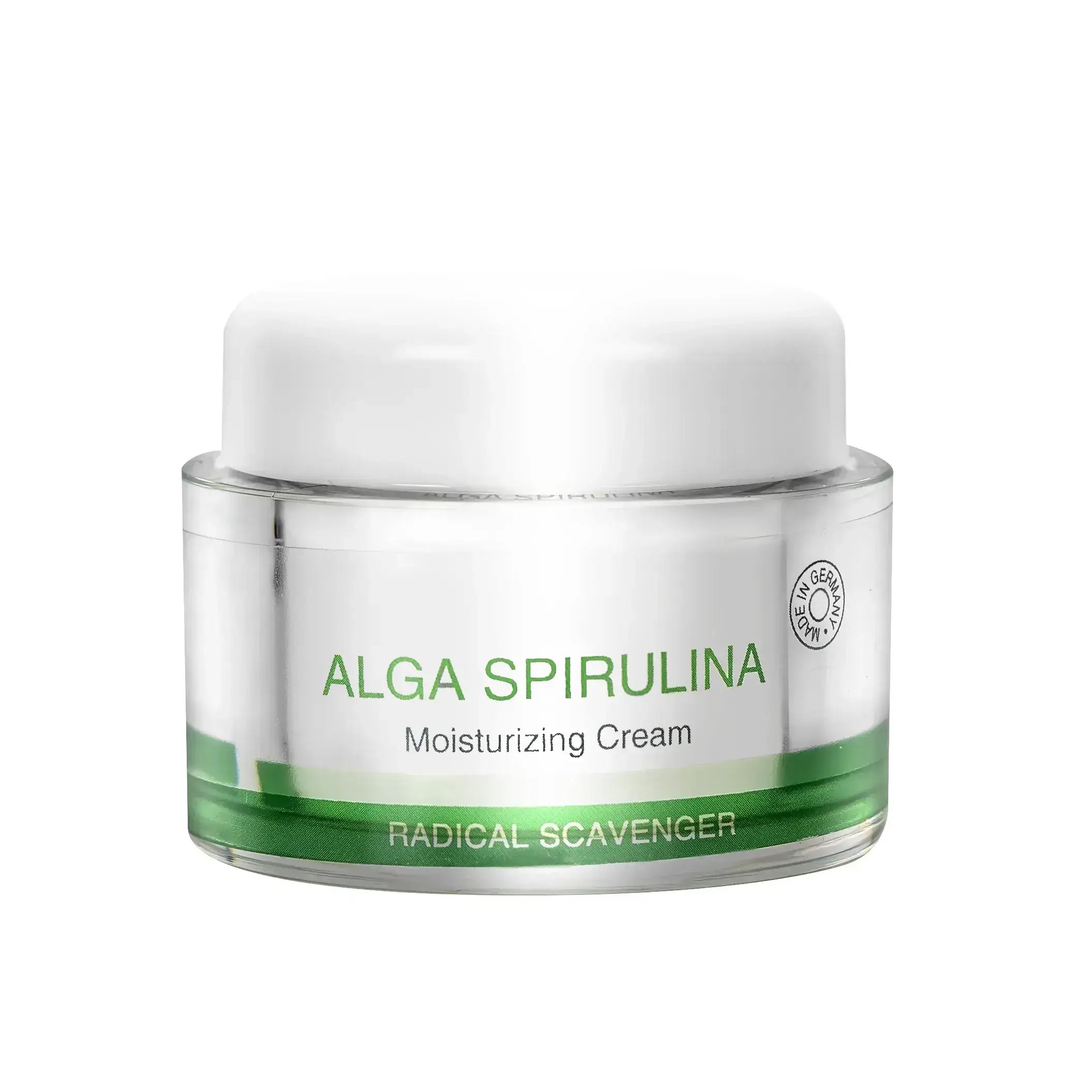Perlamar Spirulina Algae Moisturizing Face Cream 50ml - Hydrating & Nourishing Skincare for Dry & Sensitive Skin - Day & Night Use