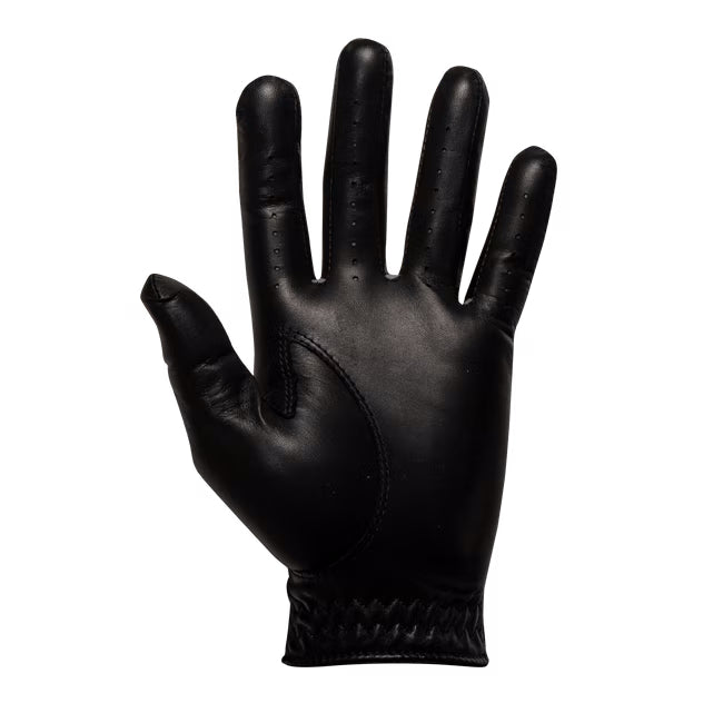FootJoy Men's StaSof Golf Gloves - Premium Leather Golf Gloves for Men - Right/Left Hand - Black - Perfect for Golf Training & Tournament Play