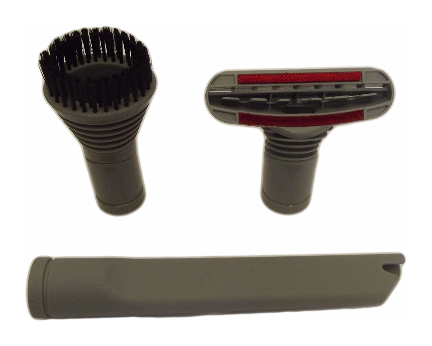 Original Dyson Vacuum Cleaner Tool Kit - 3-Piece Grey Replacement Accessories for Deep Cleaning Carpets, Upholstery & Hard Floors