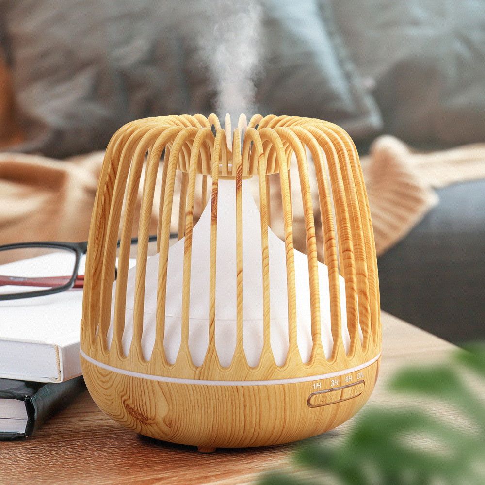Devanti 4-in-1 Aroma Diffuser & Essential Oil Humidifier - 500ml Ultrasonic Aromatherapy for Home, Office, Yoga & Spa Relaxation