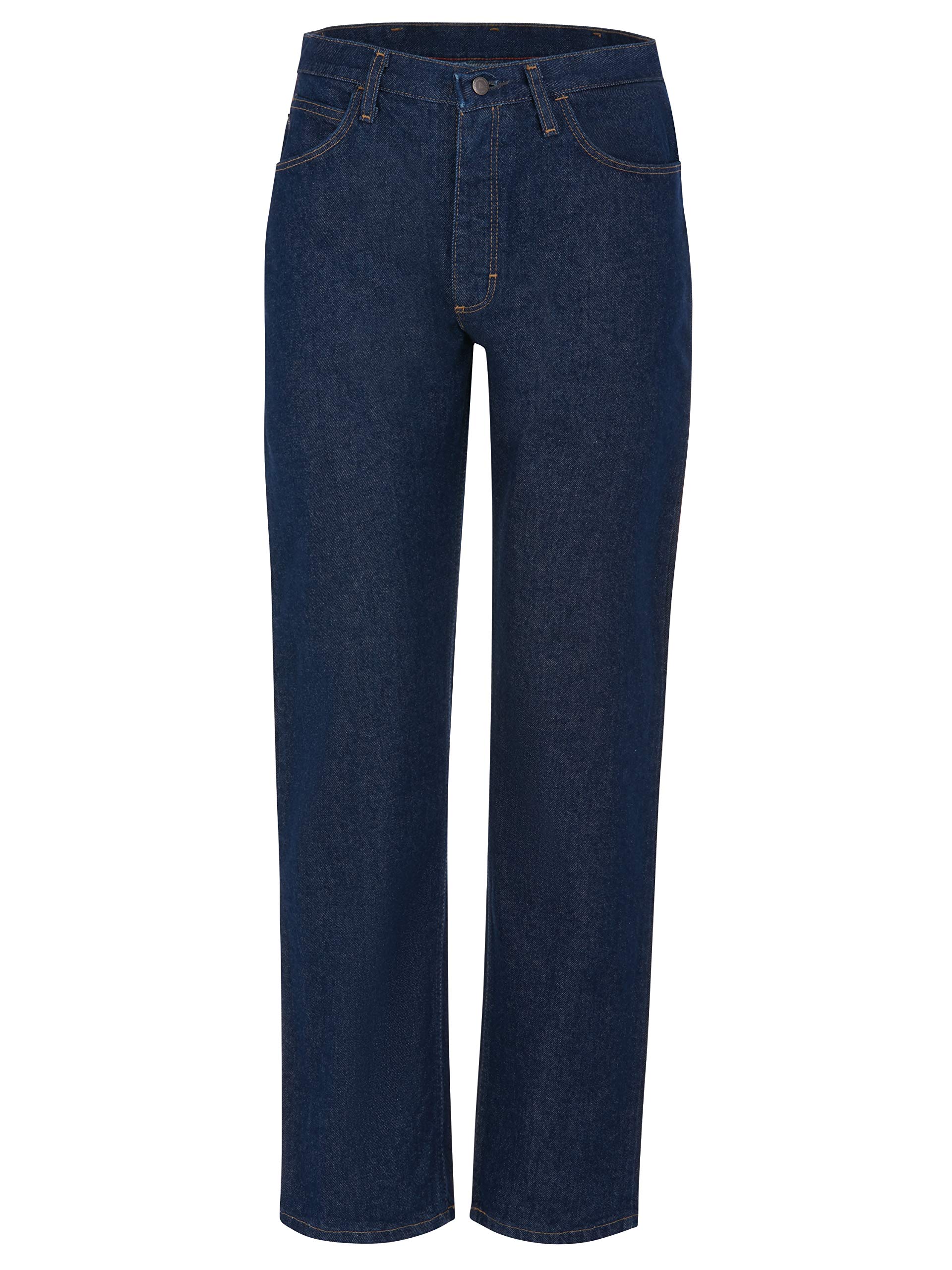 Bulwark Men's Straight Fit Jeans - Classic Denim Pants for Casual & Work Wear | Comfortable & Durable for Everyday Use