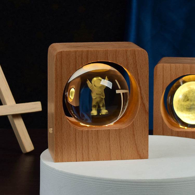 Crystal Ball Night Light - Decorative LED Moon Lamp for Bedroom, Nursery & Meditation | Perfect for Relaxation, Feng Shui & Home Decor