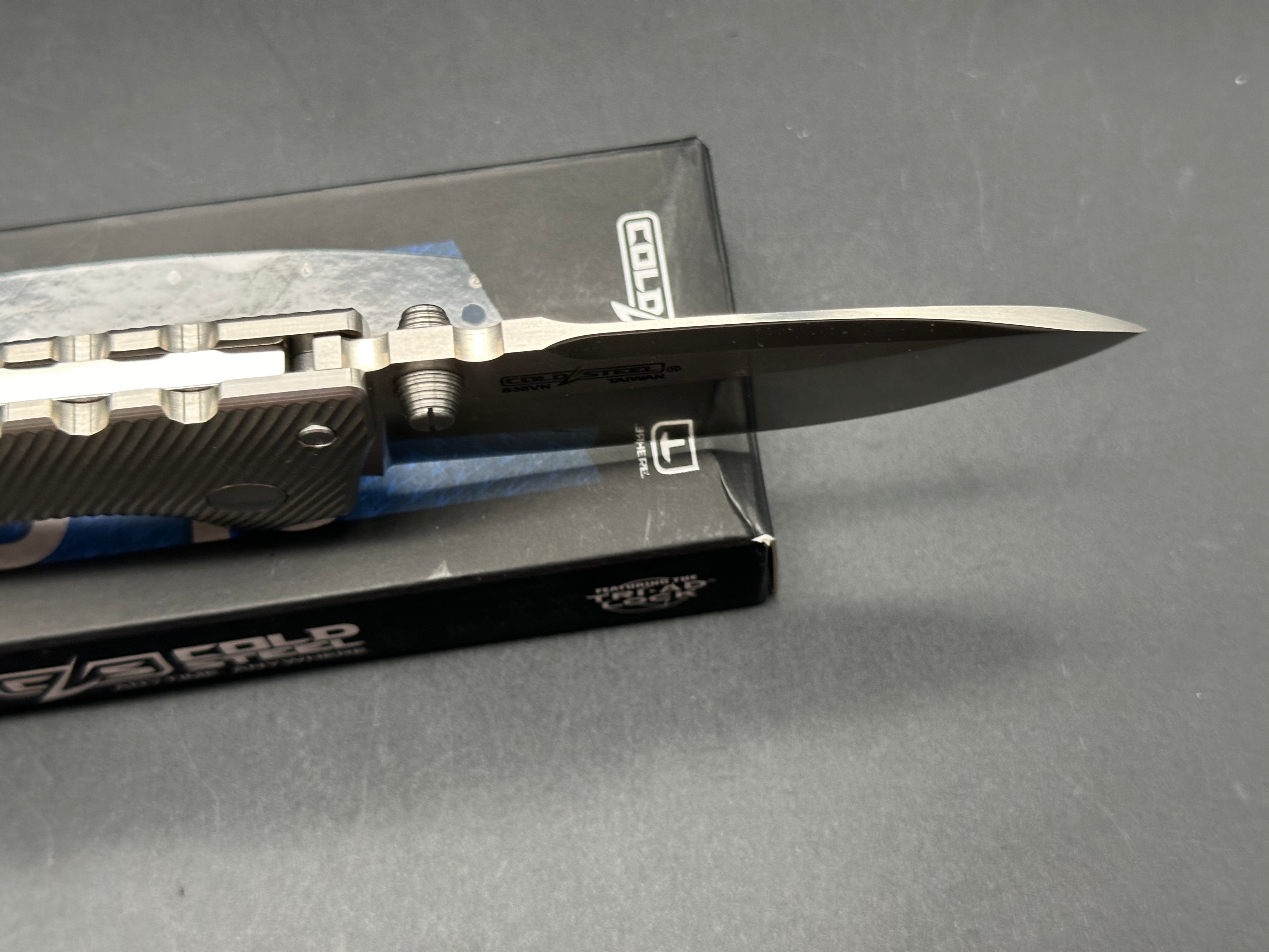 Cold Steel AD-10 Folding Knife with Titanium Scales & S35VN Steel Blade - EDC, Outdoor Survival, Hunting & Tactical Gear