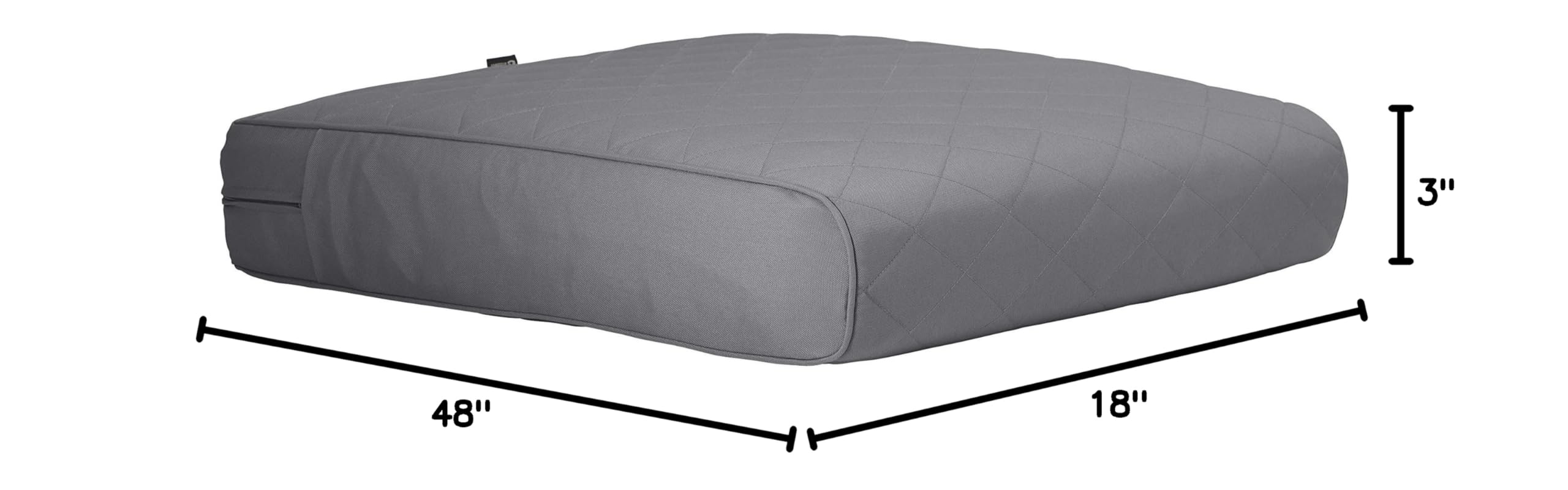 Montlake FadeSafe Water-Resistant Bench Cushion Cover 48x18