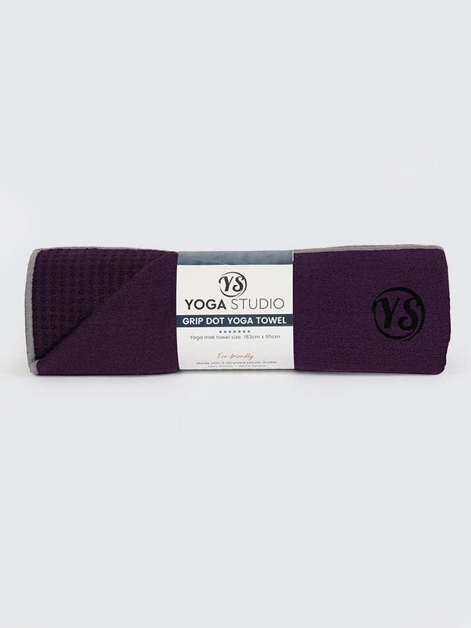 Non-Slip Premium Grip Dot Yoga Mat Towel for Hot Yoga & Pilates - Sweat Absorbent, Eco-Friendly Workout Accessory for Home & Studio Practice