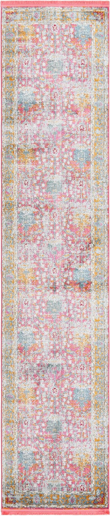 Premium 12 Ft Runner Rug - Soft Medium-Pile Salmon Carpet for Hallway & Entryway | Durable Non-Slip Living Room & Bedroom Rug | Rugs.com Paragon Collection
