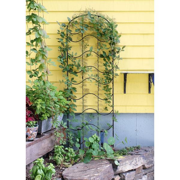Waves Garden Trellis - Decorative Metal Plant Support for Climbing Flowers, Vines & Vegetables | Perfect for Outdoor Gardens, Patios & Backyard Landscaping