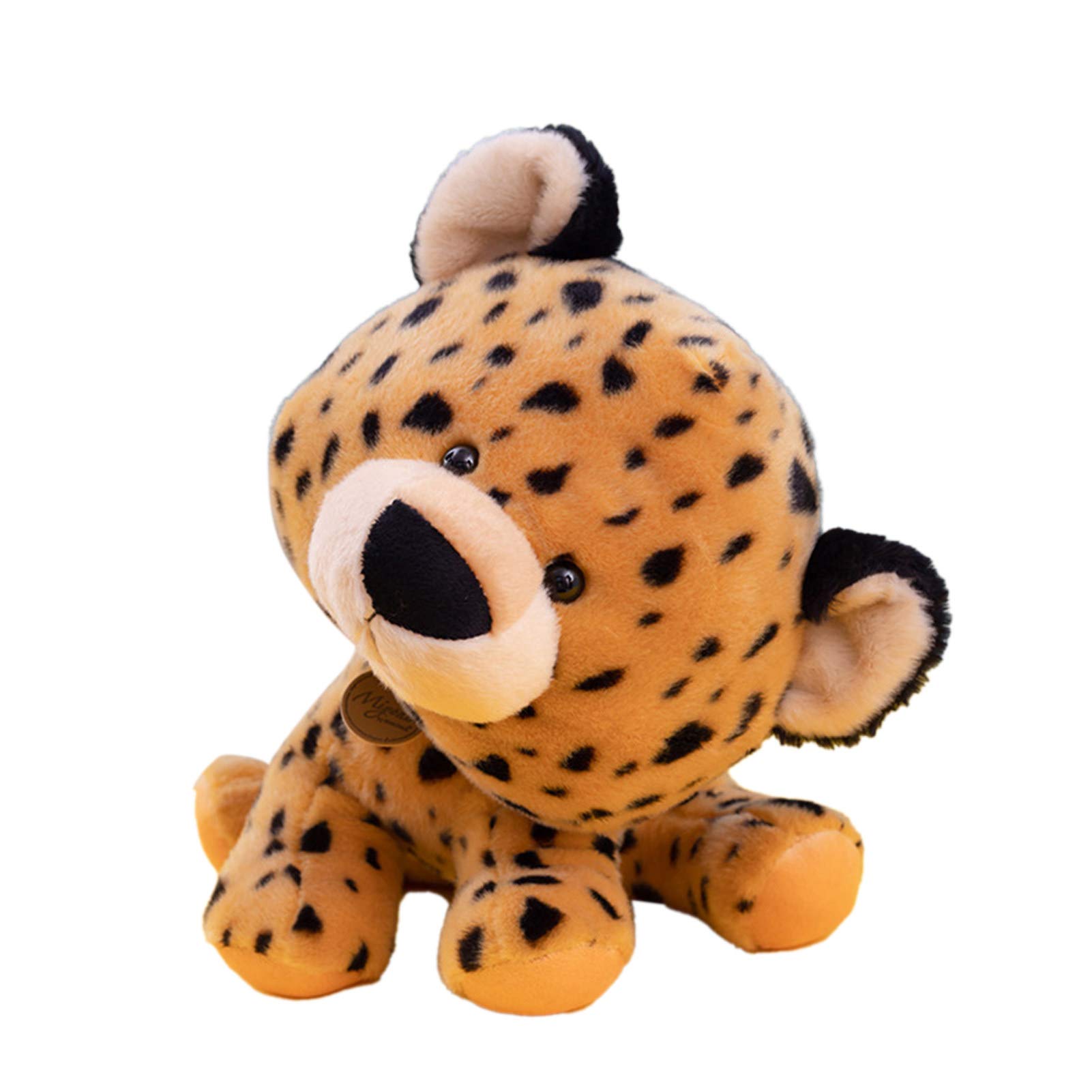 Cute Plush Leopard Doll 15cm - Soft Shaking Head Stuffed Animal for Kids Gift & Sofa Decor