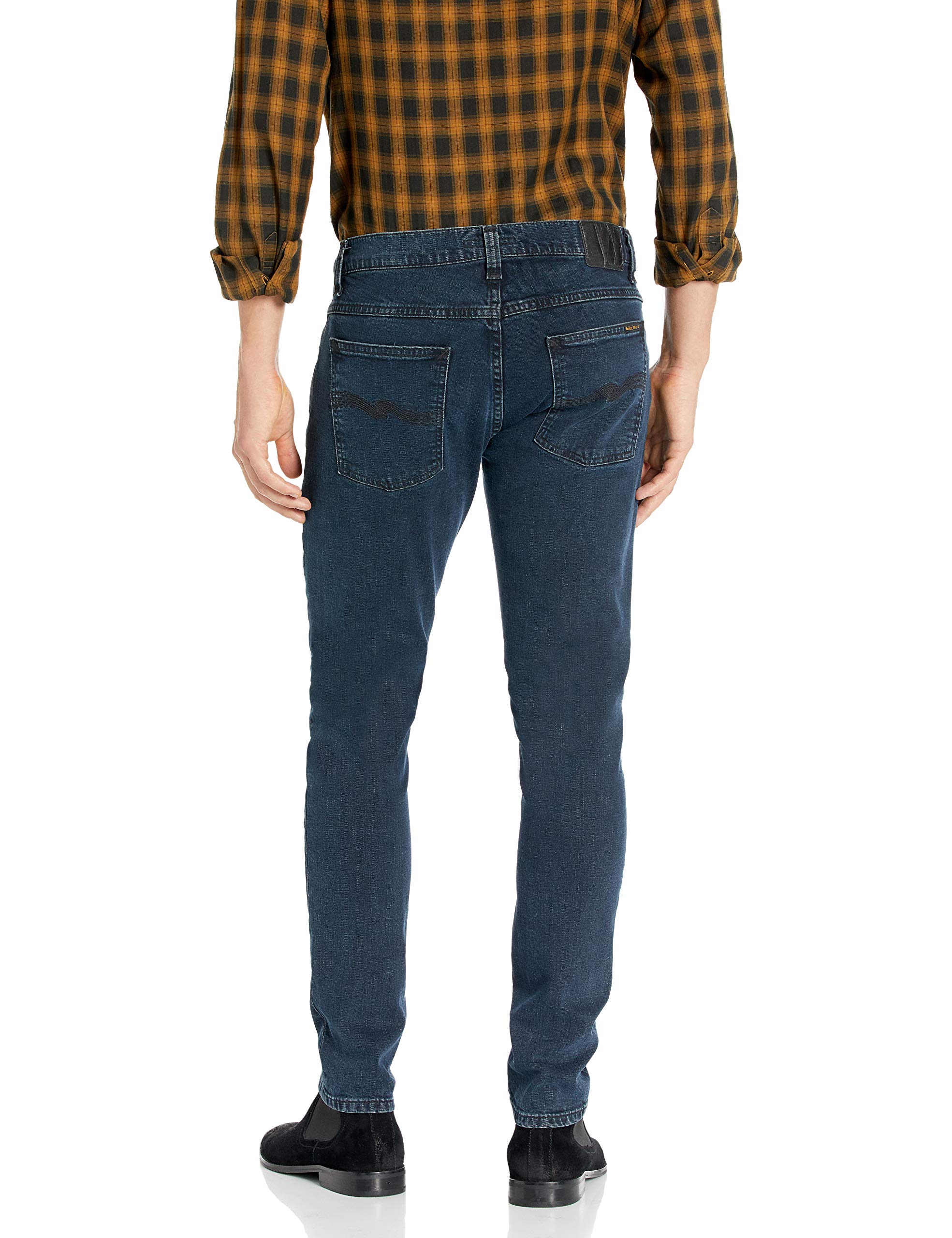 Nudie Jeans Tight Terry Black Ocean - Slim Fit Stretch Denim Jeans for Women | Comfortable & Stylish for Casual Wear, Night Out, and Everyday Fashion