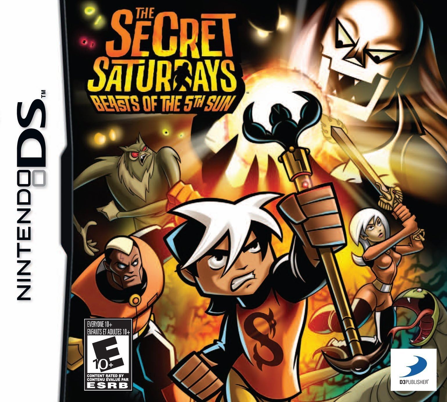 Secret Saturdays: Beasts of the 5th Sun - Nintendo DS Game (Renewed/Refurbished) | Action-Adventure Game for Kids & Teens | Perfect for Handheld Gaming on the Go