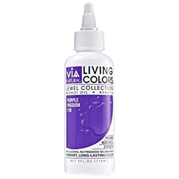 VIA NATURAL LIVING COLORS Jewelry Collection - 2oz Organic Hair Dye for Vibrant, Long-Lasting Color | Perfect for DIY Hair Coloring at Home & Salon Use