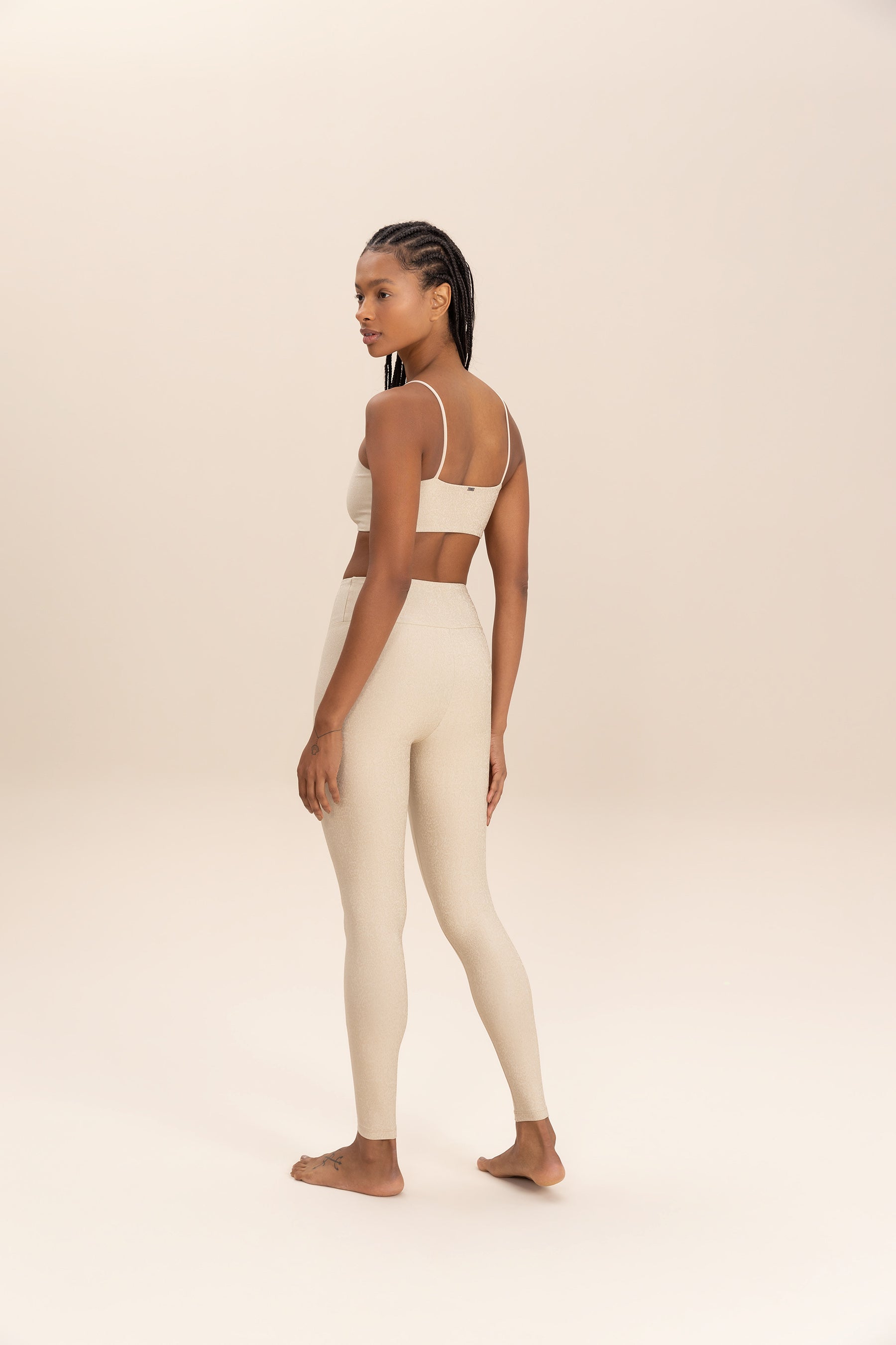 Soft Nimbus Jacquard Long Leggings for Women - High Waist Yoga Pants for Workout, Running & Lounge Wear