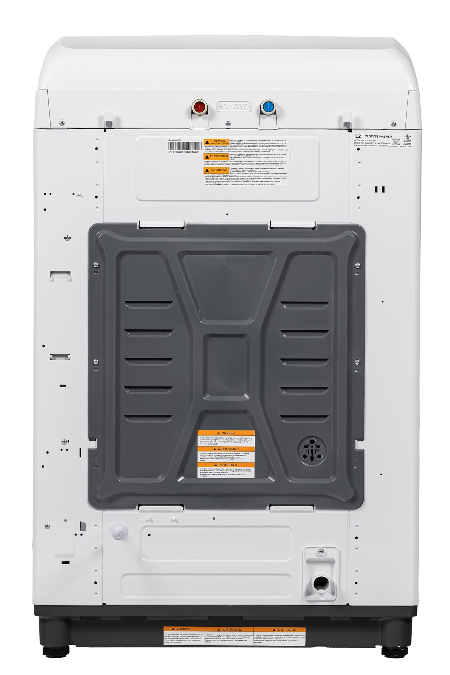 5.2 Cu. Ft. Large Capacity White Top Load Washing Machine - LT52N1BWWC | Energy Efficient Laundry Solution for Homes & Apartments