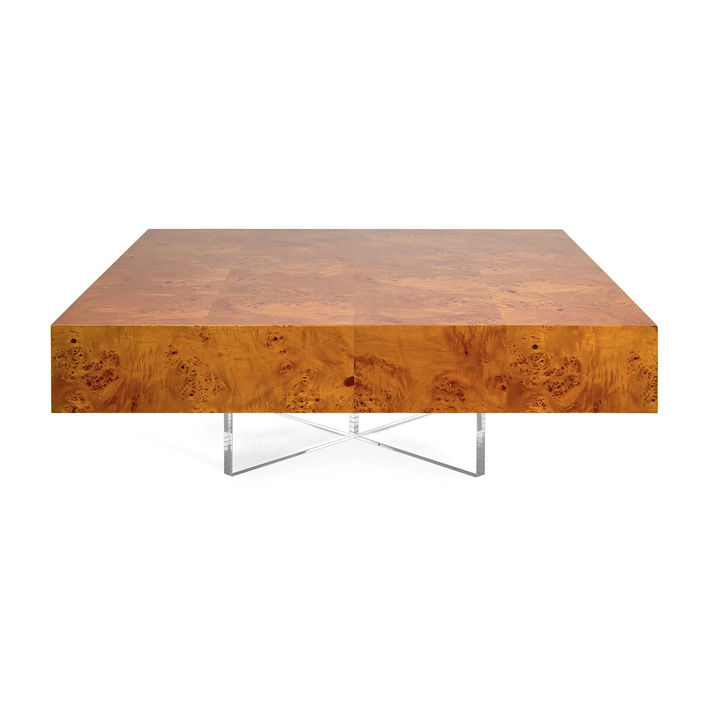 Modern Bond Cocktail Table - Stylish Glass Top Coffee Table for Living Room, Lounge & Office - Perfect for Entertaining & Relaxing