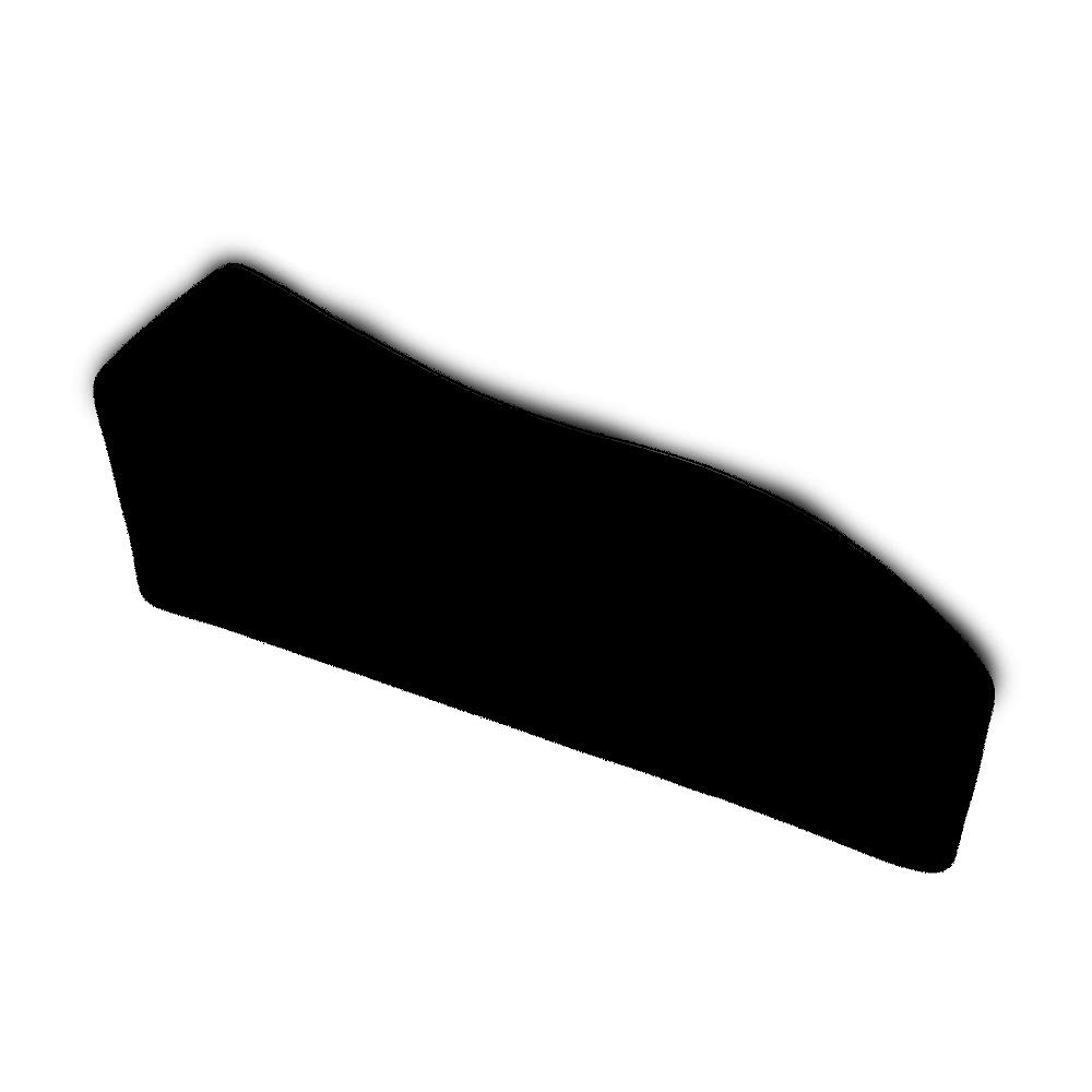 Midnight Black Velvet Contour Table-Top Bracelet Display Stand for Watches, Bracelets & Necklaces - Jewelry Showcase for Retail Stores, Boutiques and Trade Shows - N'icePackaging 1pc