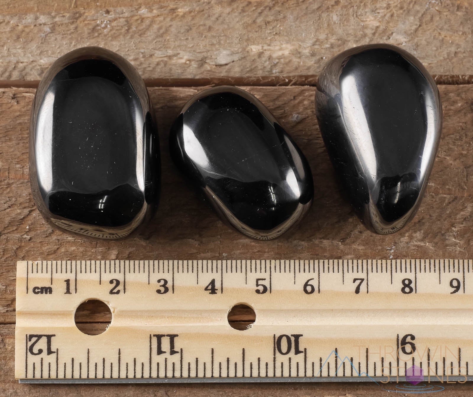 JET Tumbled Stones - Petrified Wood & Fossilized Black Amber Healing Crystals for Self Care, Meditation & Energy Balancing | Natural Polished Gemstones for Home Decor, Jewelry Making & Spiritual Healing (E0336)