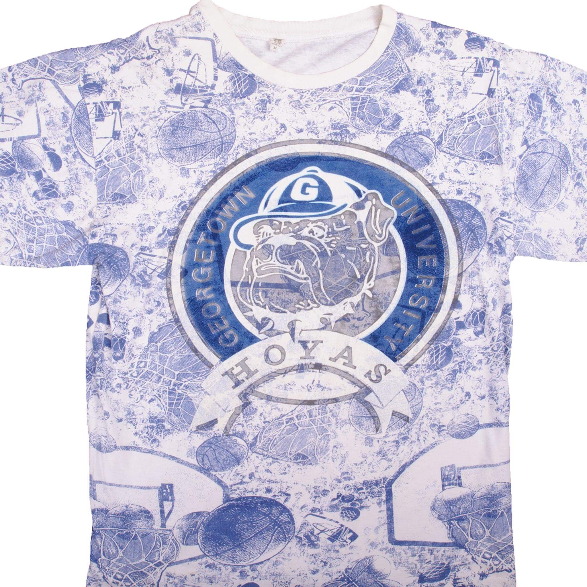 Vintage Georgetown University Hoyas Basketball Team T-Shirt 2000s XL Made in USA - Perfect for Game Day, College Spirit & Retro Fashion