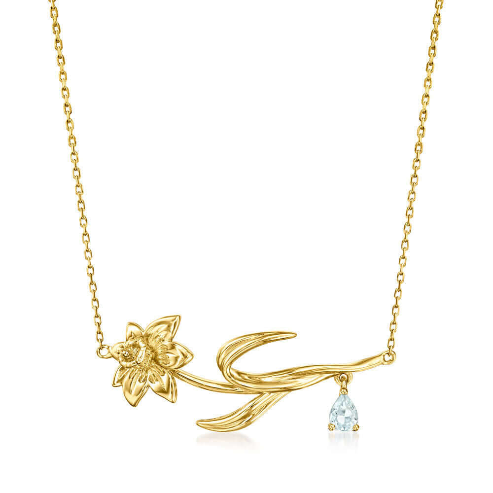 Gold Birth Flower Lotus Pendant Necklace - Spiritual Jewelry for Women | Meaningful Gift for Birthday, Meditation & Yoga | JP907
