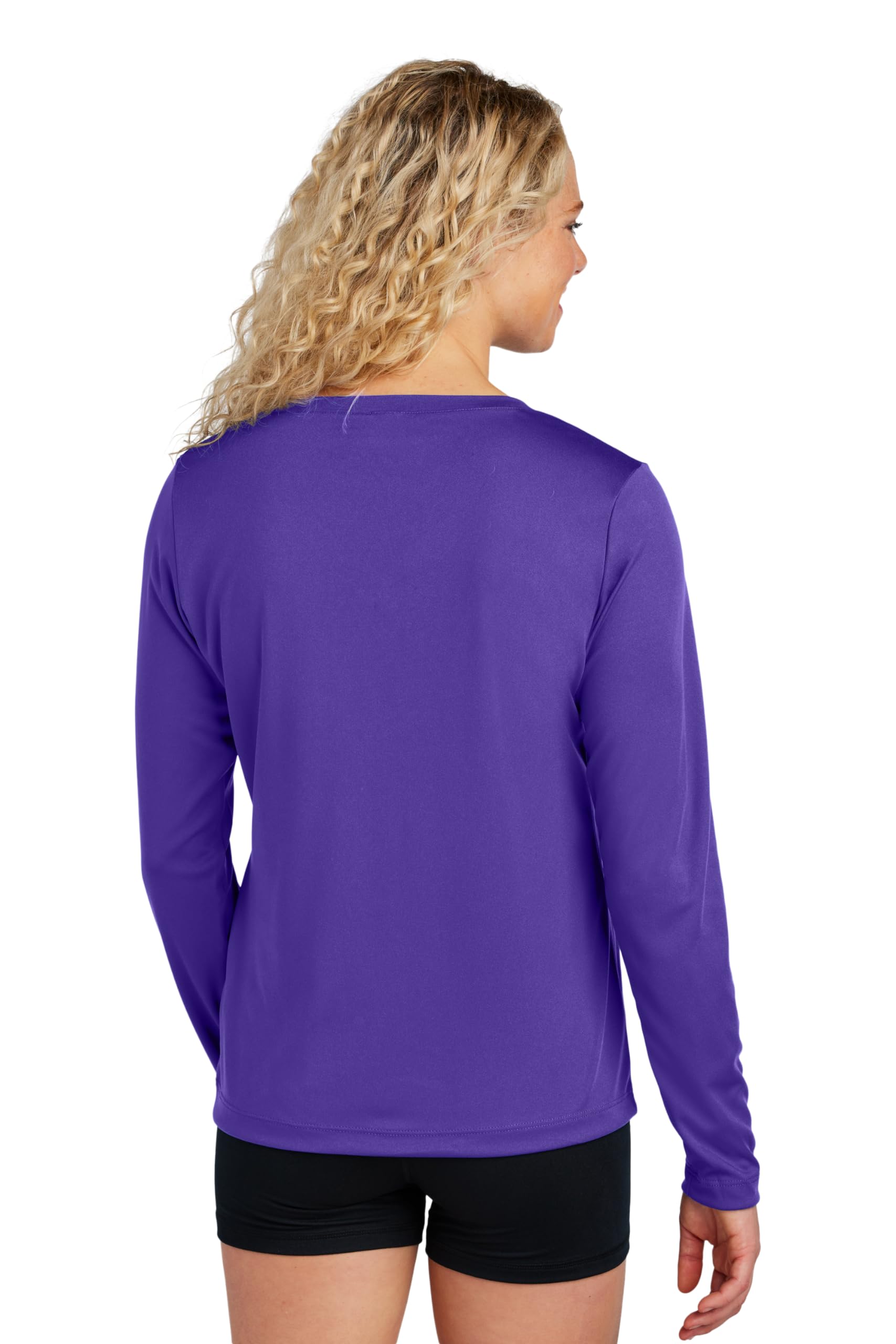 Women's Long Sleeve V-Neck Workout Tops - Gym & Yoga Shirts (Plus Sizes)