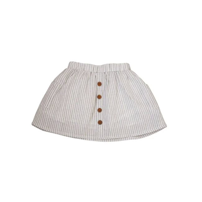 Karibou Kids Whimsy Skirt - Striped Toddler Girls' Dress for Playdates & Special Occasions