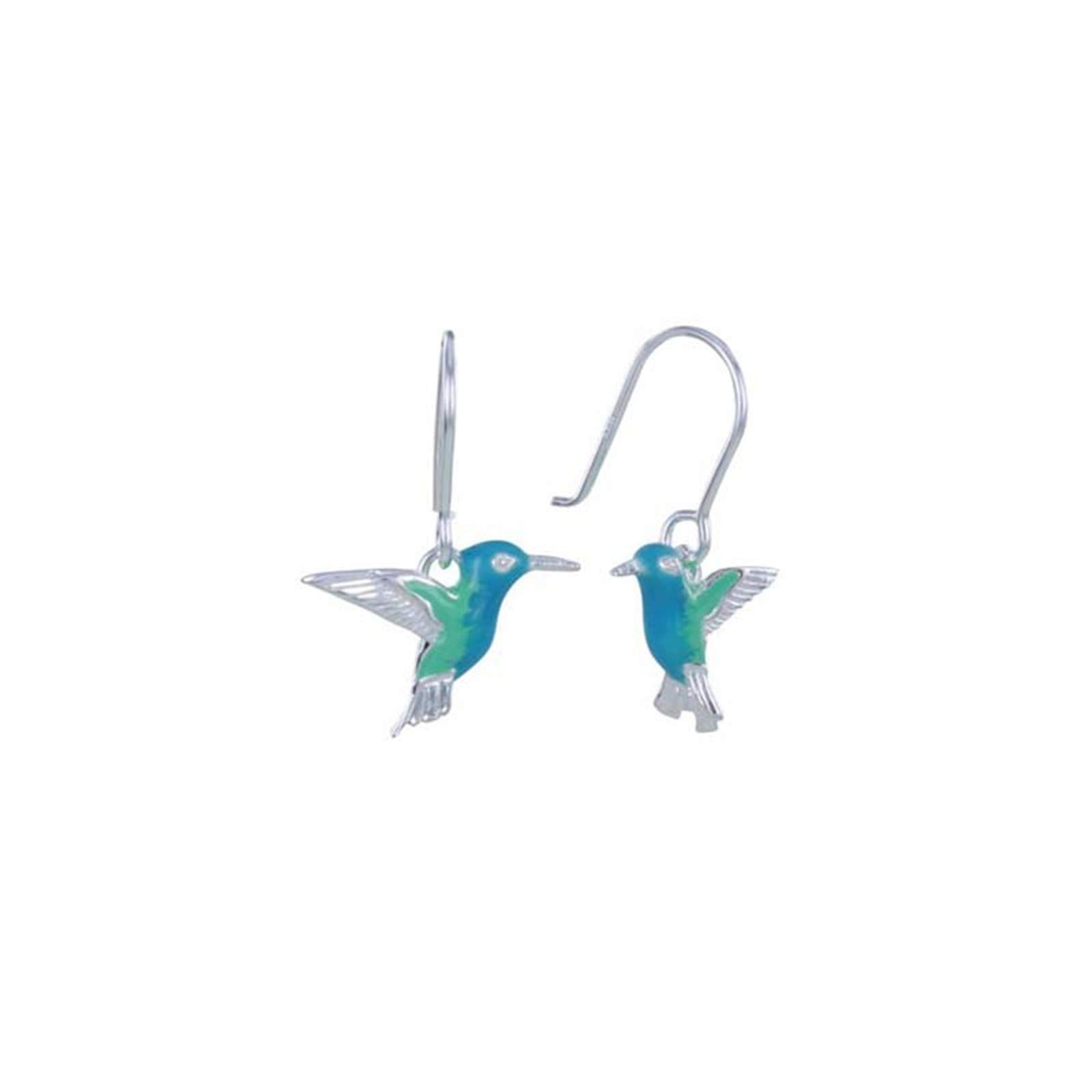 Cute Hummingbird Two-Tone Acrylic Stud Earrings - Personalized Color Bird Jewelry for Women, Gift for Her, Perfect for Everyday Wear & Special Occasions