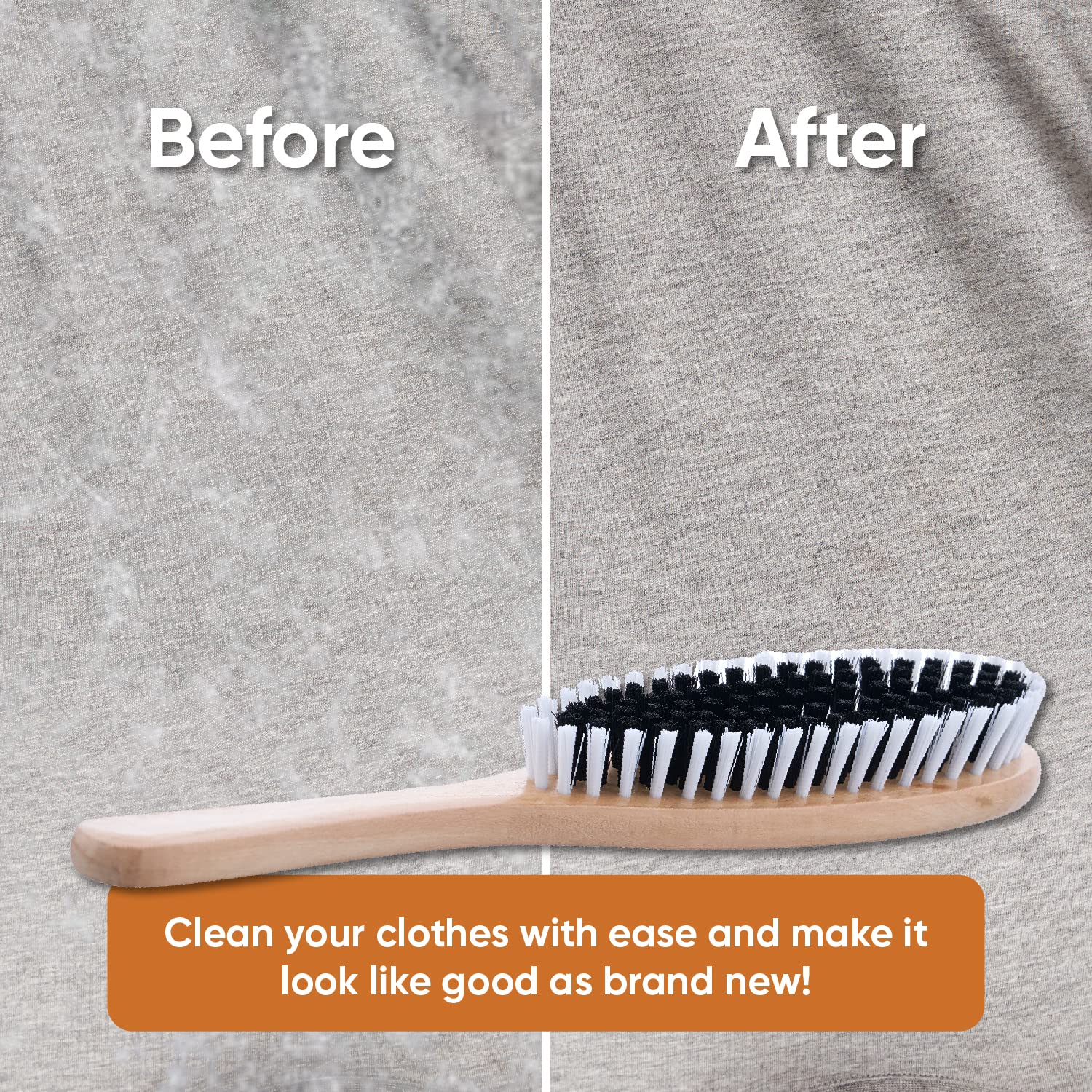 Premium Clothes Brush Set - 3 Pack with Sturdy Bristles for Lint, Pet Hair & Dust Removal | Garment, Wool Suit & Suede Care | Durable Wood Handle Hat & Fabric Brush | Perfect for Wardrobe Maintenance & Pet Owners