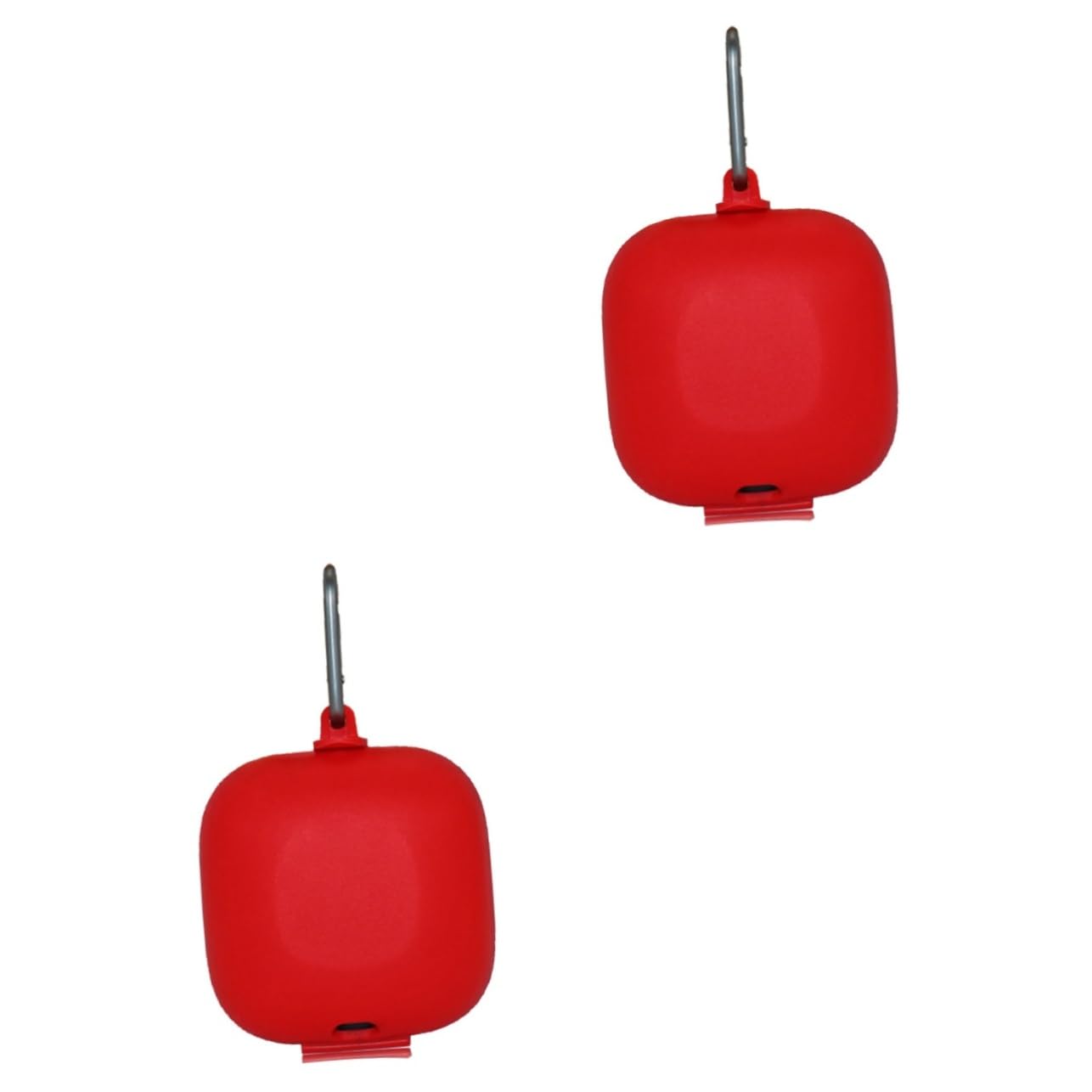 Gadpiparty 2-Pack Metal Buckle Headphone Carrying Case - Red Protective Storage Box with Silicone Skin for Pro Headphones (Perfect for Travel, Gym & Office Use)
