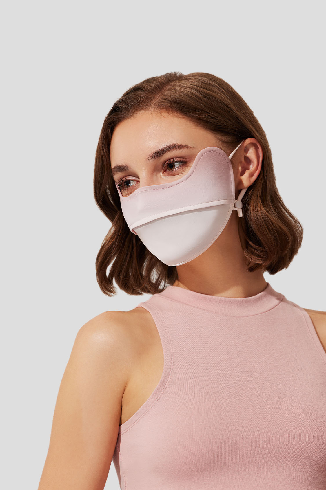 UPF50+ Cooling Face Mask for Women - UV Protection & Breathable Design - Perfect for Outdoor Sports, Running, and Summer Activities