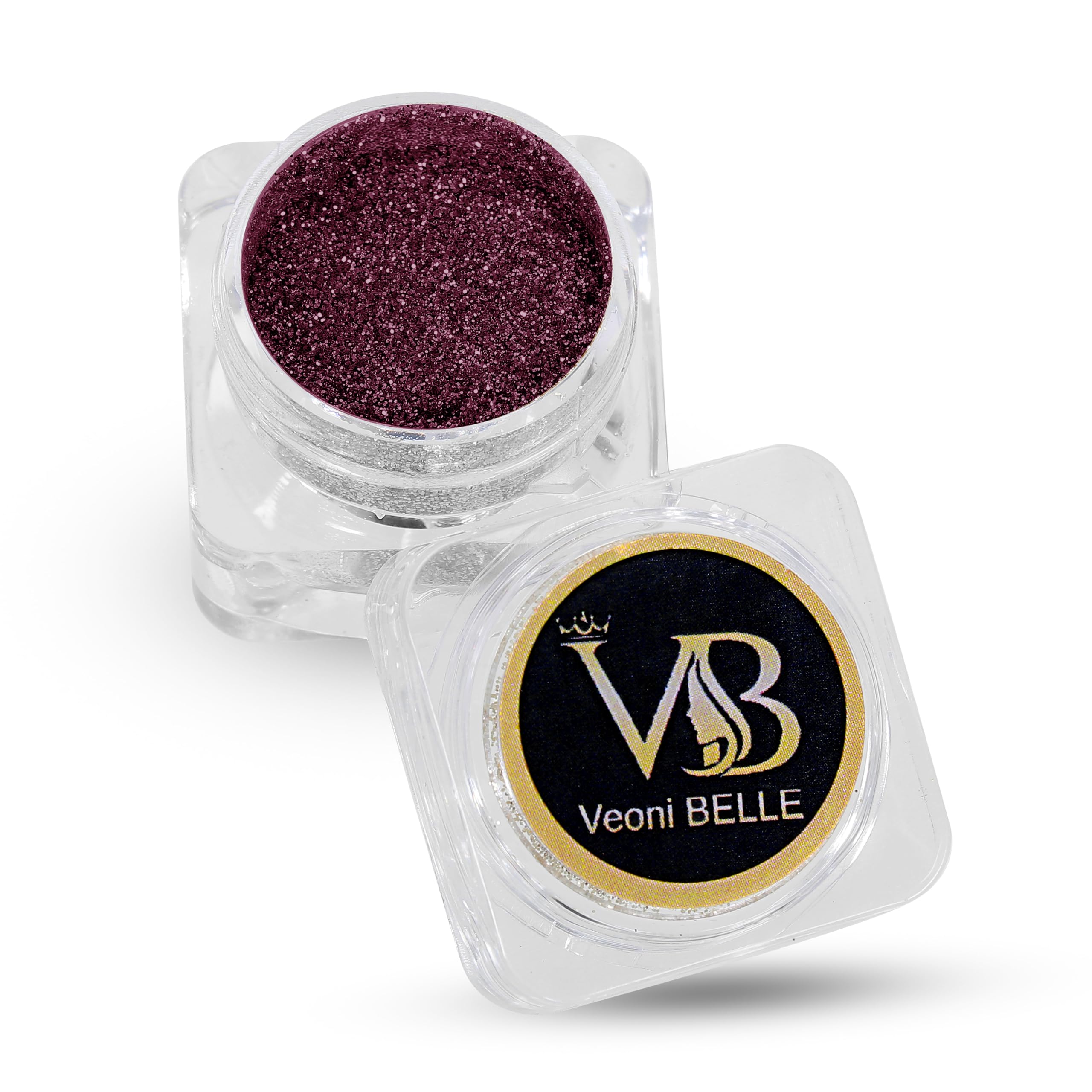 Veoni Belle HD Holographic Loose Glitter Eyeshadow - Ruby Red (5g) | Long-Lasting Eye Makeup for Parties, Halloween & Special Occasions