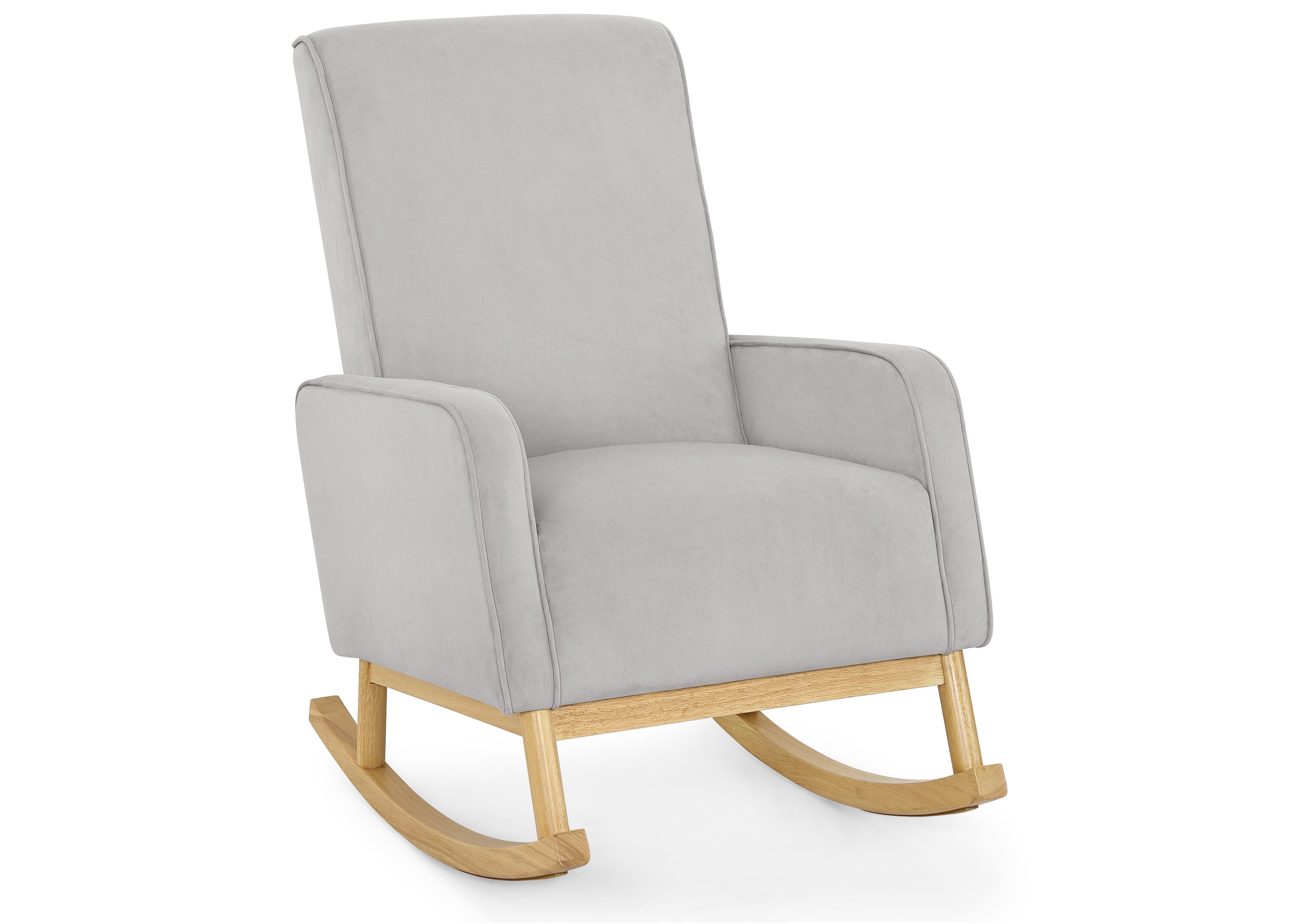Comfortable Drew Rocking Chair for Living Room & Nursery - Relaxing Wooden Rocker with Ergonomic Design - Perfect for Reading, Nursing, and Stress Relief