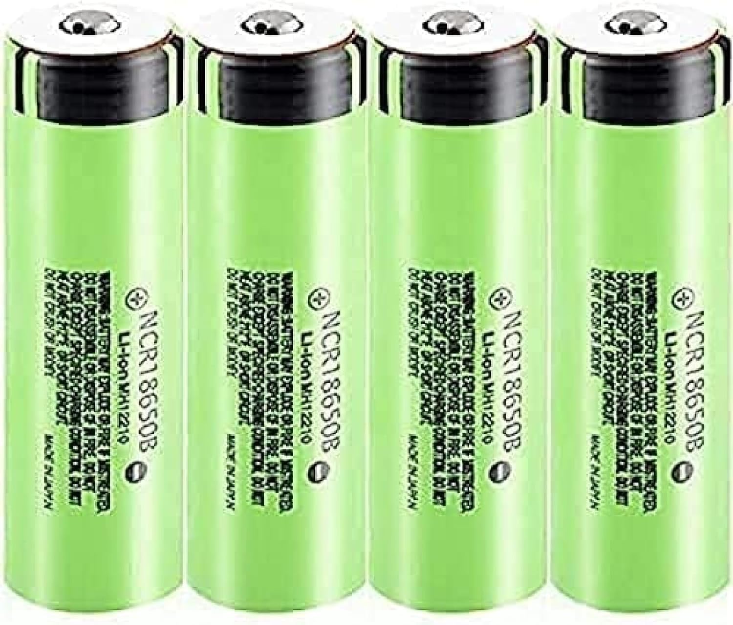 3.7V 3400mAh 20A Rechargeable Lithium Ion Batteries - 4 Pack for Mini Fan, Button Cell Devices - Perfect for Portable Fans, DIY Electronics & Small Appliances