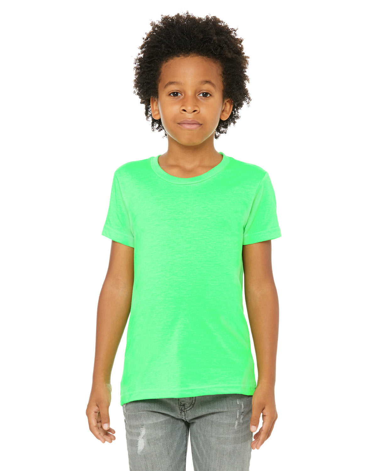 Bella + Canvas 3001YCV Youth Short Sleeve CVC Jersey T-Shirt - Soft Cotton Blend Tee for Kids, Boys & Girls - Perfect for School, Sports & Everyday Wear